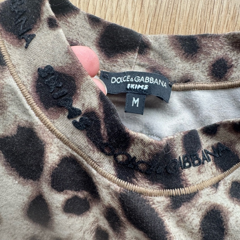 Skims x dolce gabbana Leopard Print Sleeveless Top size medium - Picture 7 of 10
